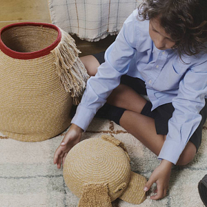 Корзина Лорена Каналс (Lorena Canals) "Собака Луна", 20 х 23 см